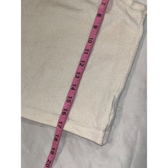 St. John Sport Beige Cotton Sleeveless Scoop Neck CRop Tank Top Women's Size L - Picture 5 of 6